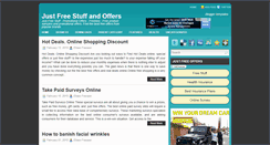 Desktop Screenshot of justfreestuffoffers.com